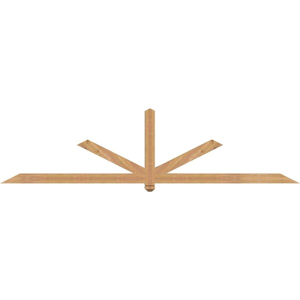 Ekena Millwork Kennewick Timber Gable Bracket, Western Red Cedar, 108"W x 27"H x 3 1/2"D x 3 1/2"F, 6/12 Pitch GBW108X27X0404KEN00SWR - main